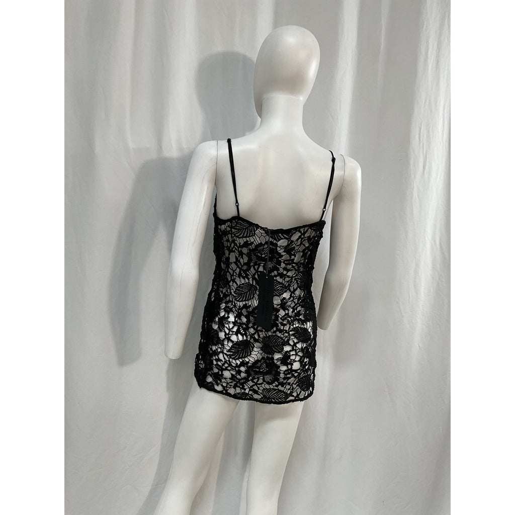 Nili Lotan 'Rose' Black Cami Top Size M - NWT