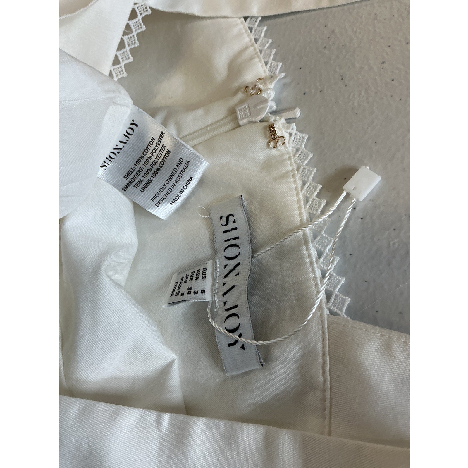 Shona Joy 'Lori' Ivory Patch Pocket Maxi Dress Size 2