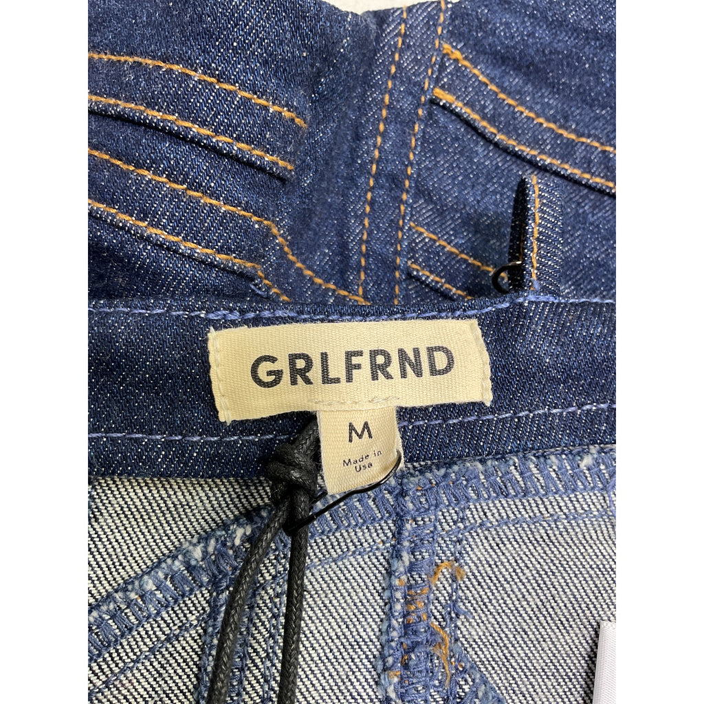 Grlfrnd Denim Bustier Blue Cotton Top Size M - NWT