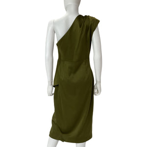 Elliatt One Shoulder Olive Blakely Dress Size S