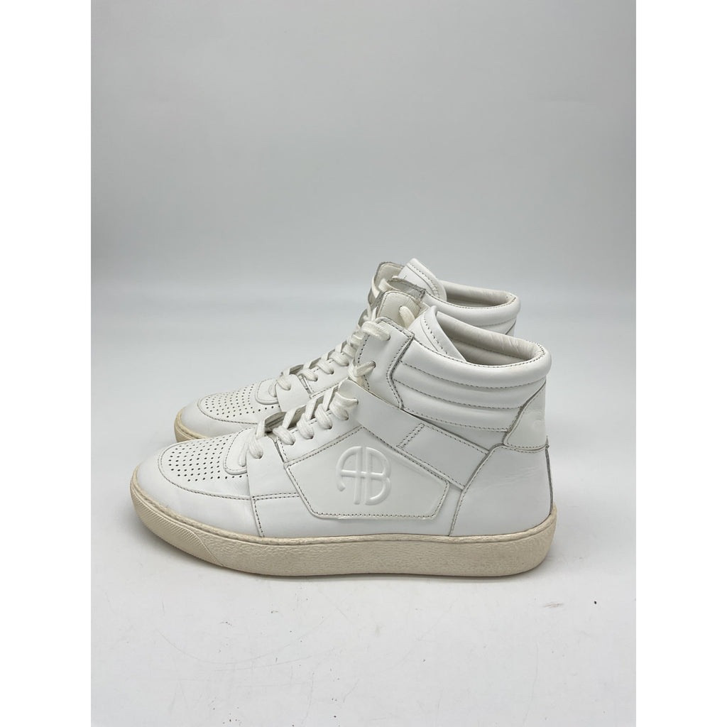 Anine Bing Sport White Leather Hayden Sneaker Size 7