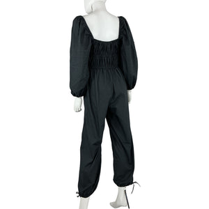 Ulla Johnson Ruched Black Amalie Jumpsuit Size 2