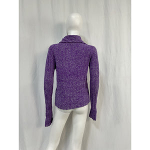 Acne Studios V-Neck Purple Wool Polo Sweater Size M