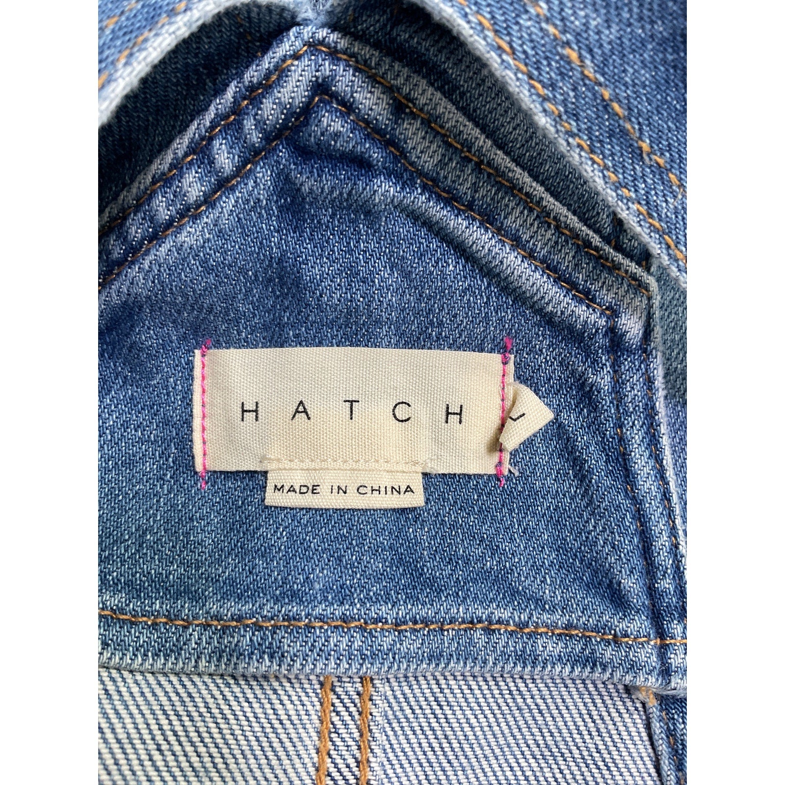 Hatch 'The Denim' Blue Cotton Maternity Overall Size L