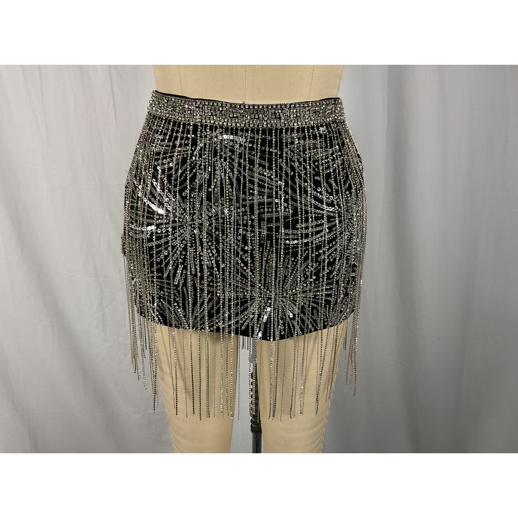 Retrof�te Black Polyester Mini Skirts Size XS