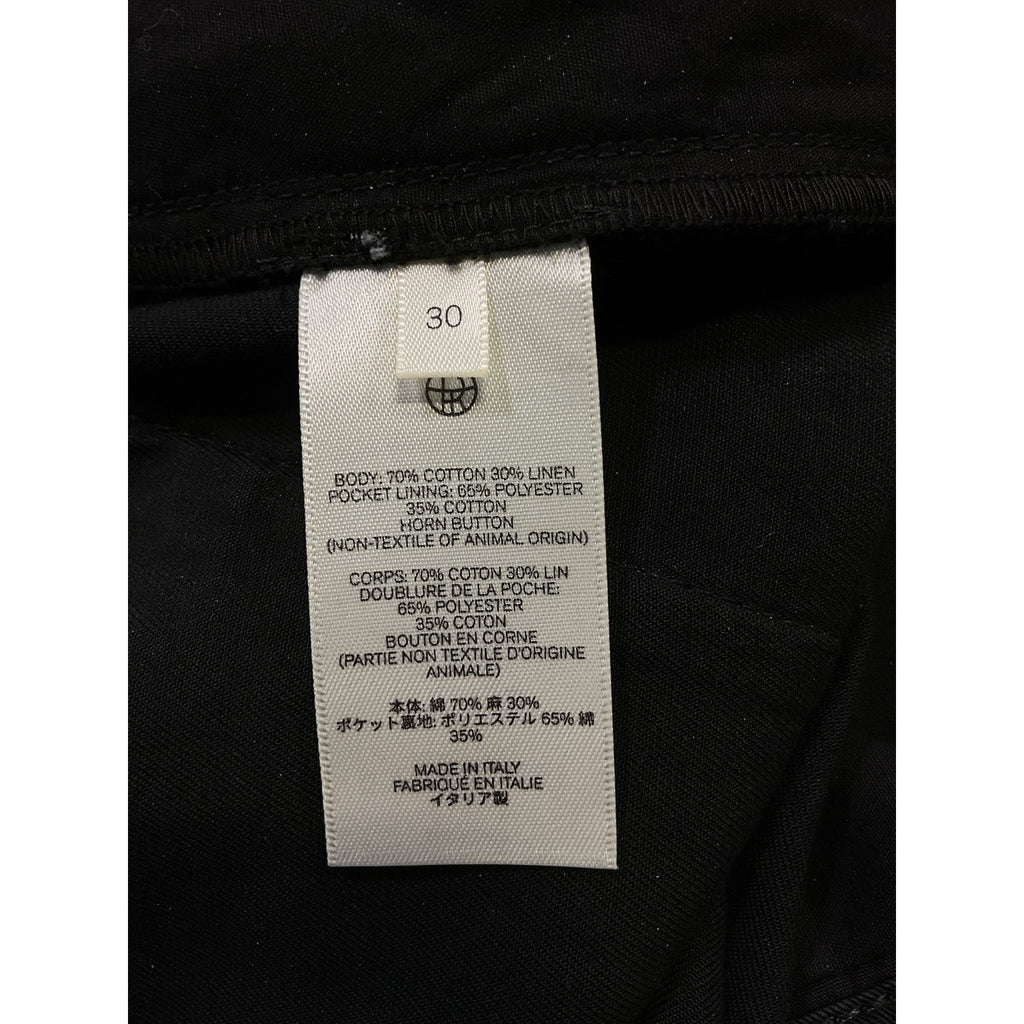 The Row 'East' Black Twill Pants Size 30