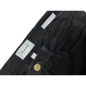 Frame Distressed Black Le Cutoff Shorts Size 23