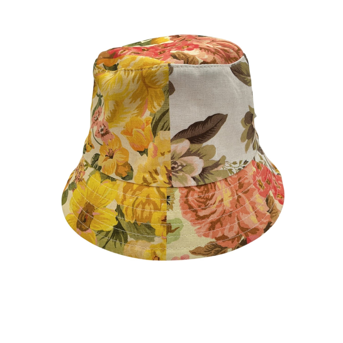 Zimmermann Vibrant Multicolor Floral Canvas Bucket Hat NWT