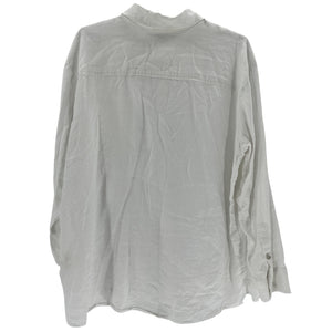 Donni. Classic White Linen Relaxed Button Down Shirt Size L