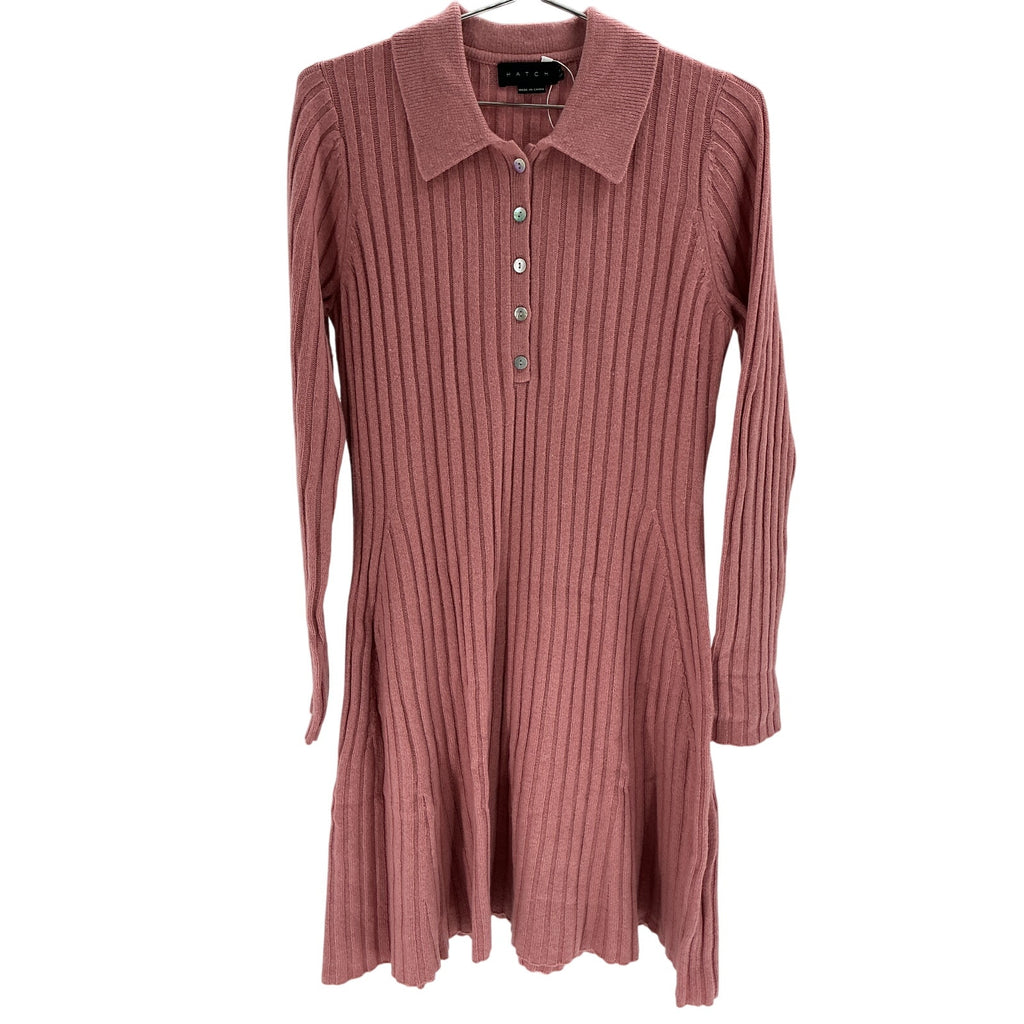 Hatch 'The Addie' Pink Wool Polo Sweater Dress Size 3