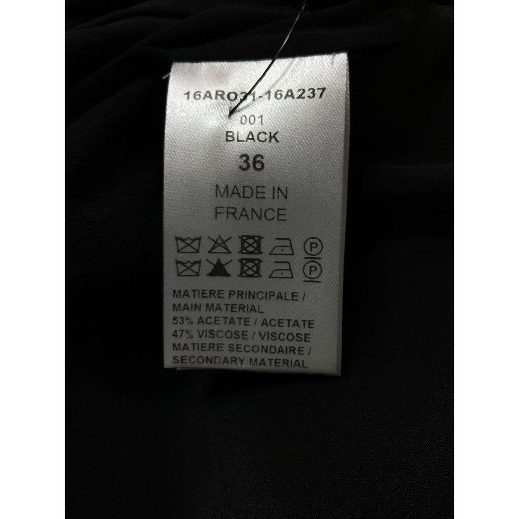 Chlo� V-Neck Black V Neck Midi Dress Size 36 - NWT