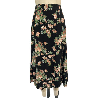 Sézane 'Tabata' Black Viscose Skirt Size 34
