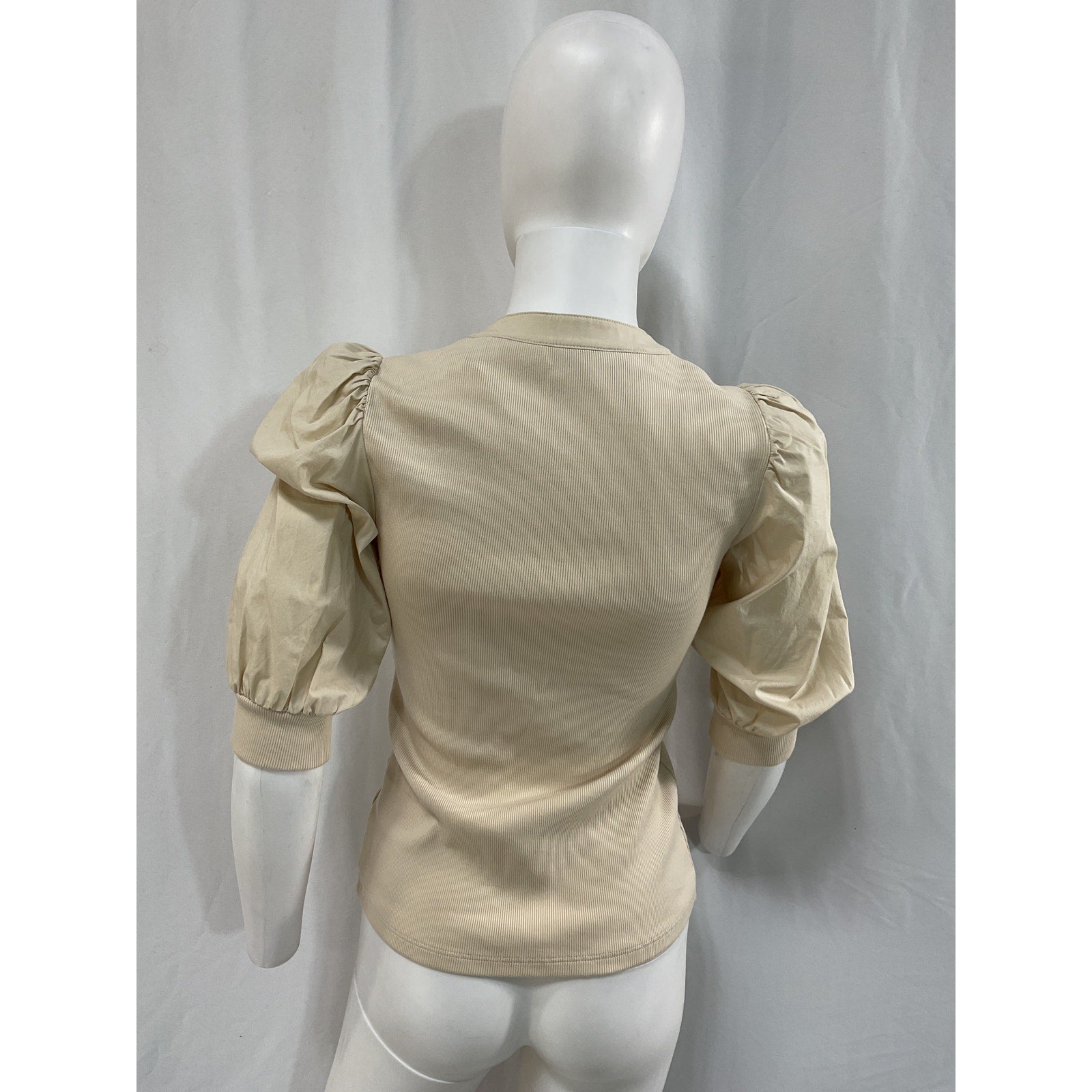 Veronica Beard 'Coralee' White Poplin Top Size XS