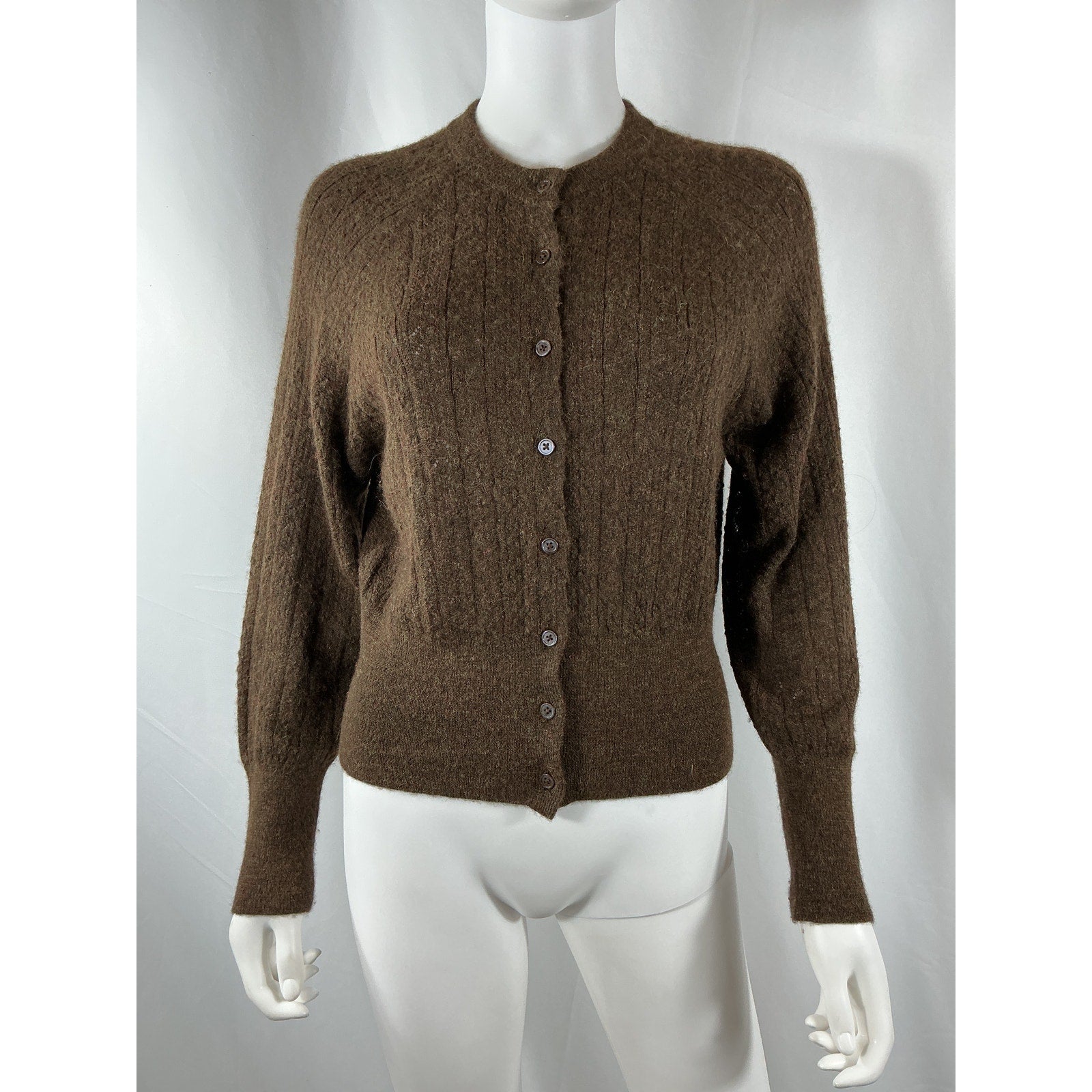 D�en 'Eileen' Brown Cardigan Size M