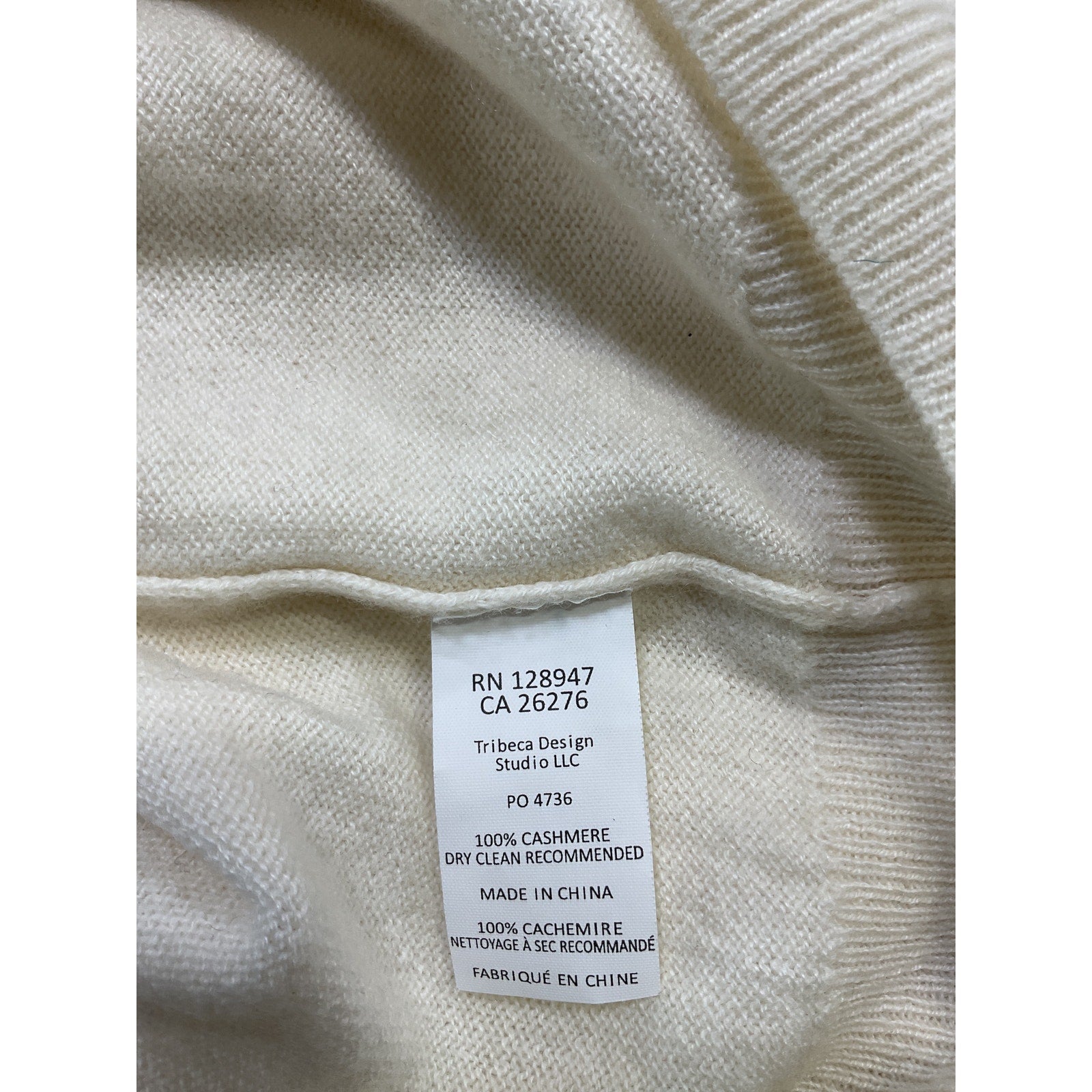 Nili Lotan 'Francis' White Mockneck Sweater Size S