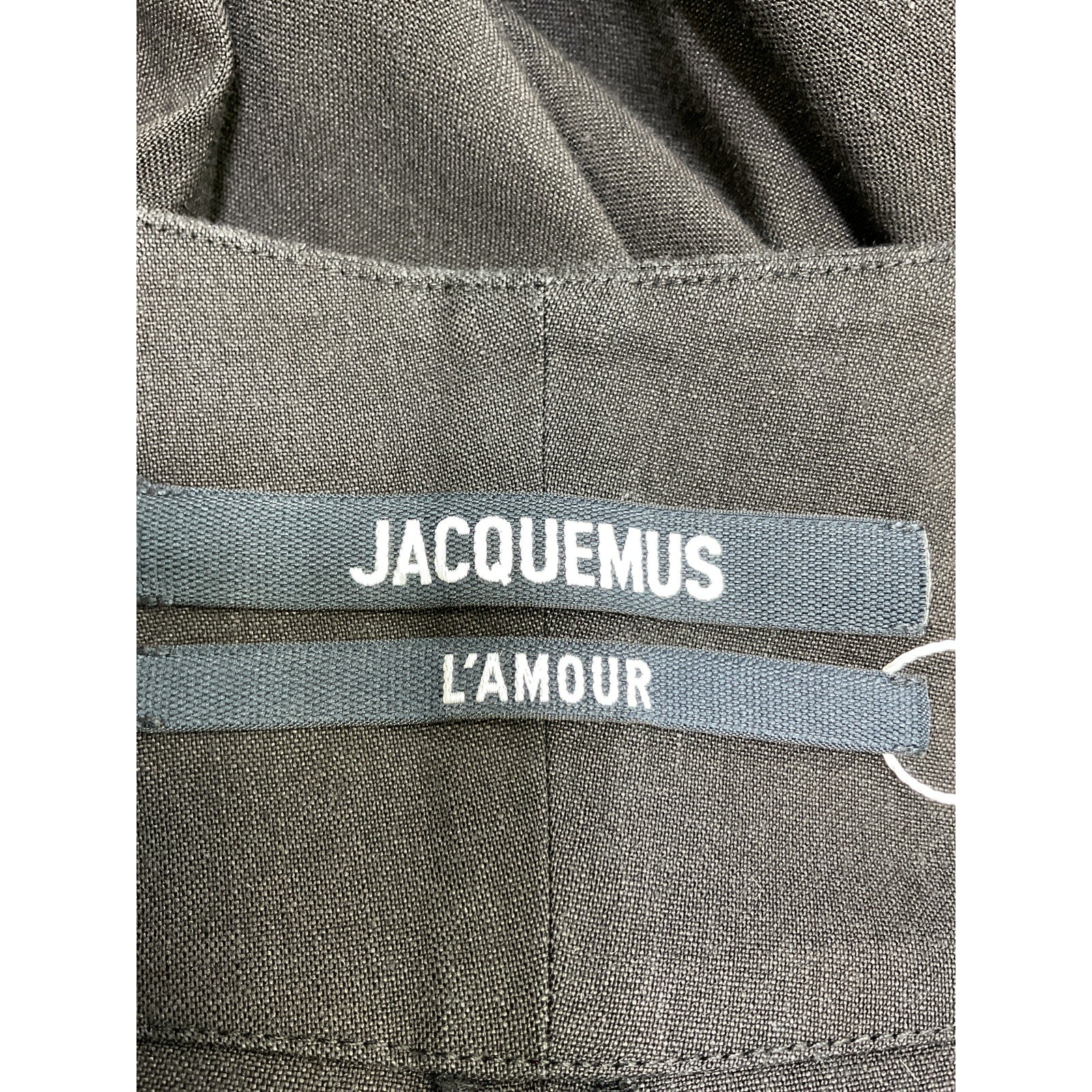 Jacquemus 'Le Pantalon' Black Hemp Novio Pant Size 34