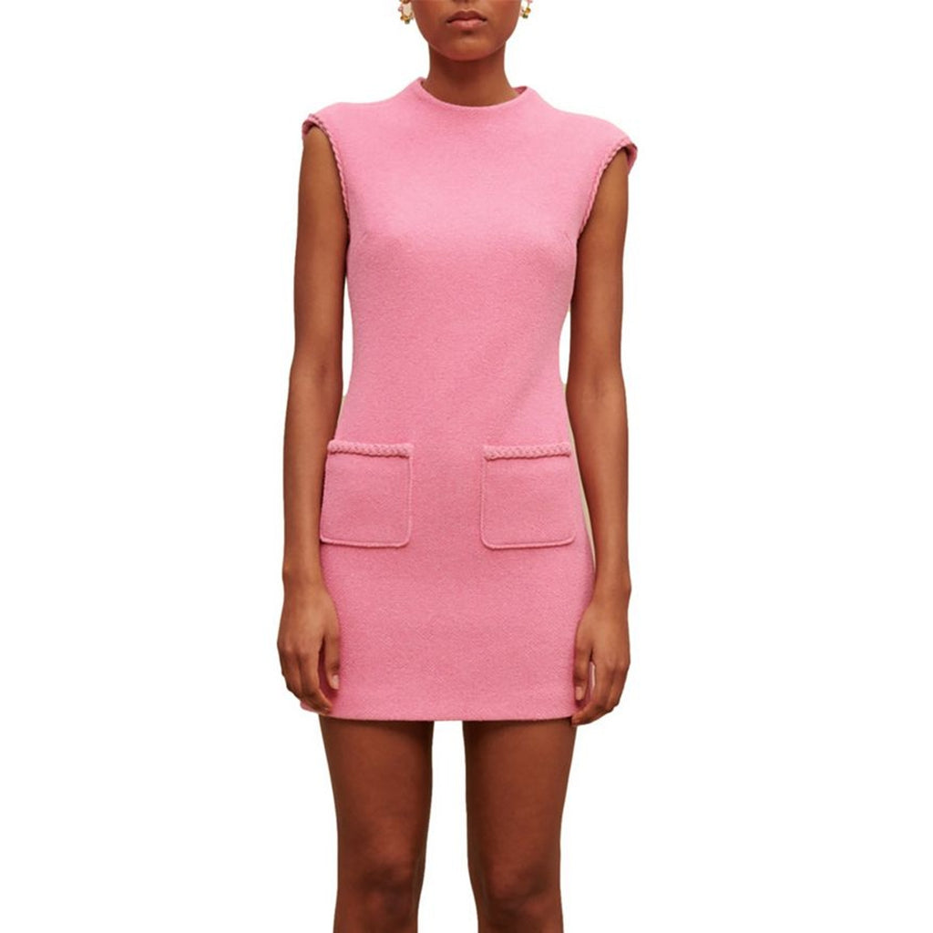 Maje 'Rapela' Pink Polyester Mini Dress Size 36
