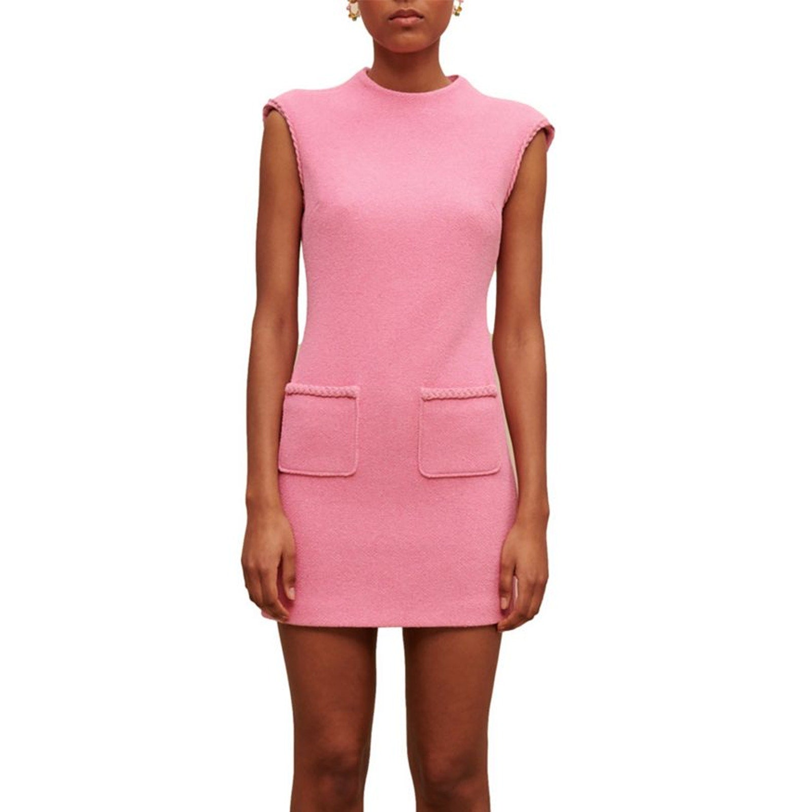 Maje 'Rapela' Pink Polyester Mini Dress Size 36