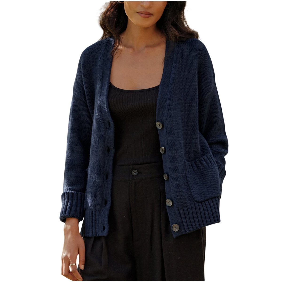 Jenni Kayne Classic Navy Cody Cardigan Size M