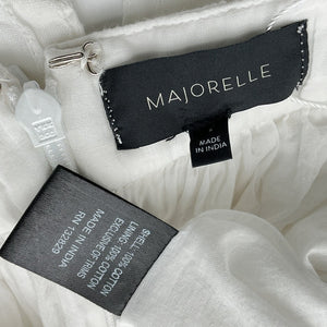 Majorelle Eyelet White Shauna Mini Dress Size S