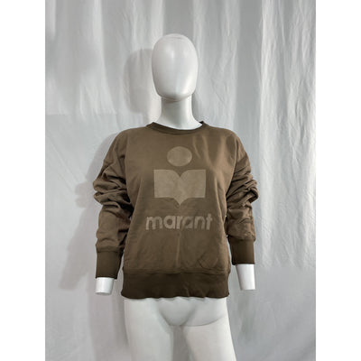 Isabel Marant �toile 'Mobyli' Brown French Terry Crewneck Sweatshirt Size 38