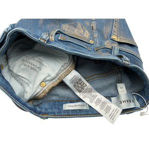 Frame Distressed Blue Le Crop Mini Bootcut Denim Jeans Size 25