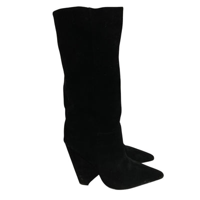 Raye Suede Black Tarrytown Boots Size 7