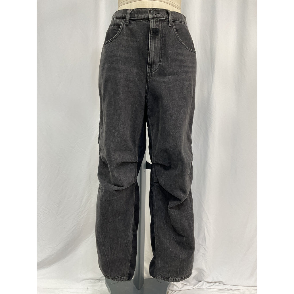Alexander Wang Pack Mix Black Cotton Hybrid Jeans Size 27