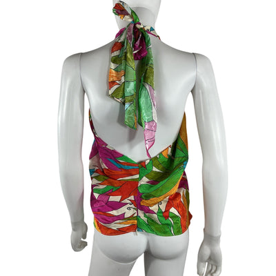 Ronny Kobo Floral Multi Omilia Top Size S