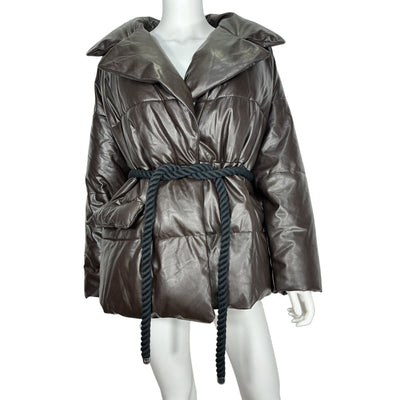 A.l.c. Quilted Brown Liam Coat Size S