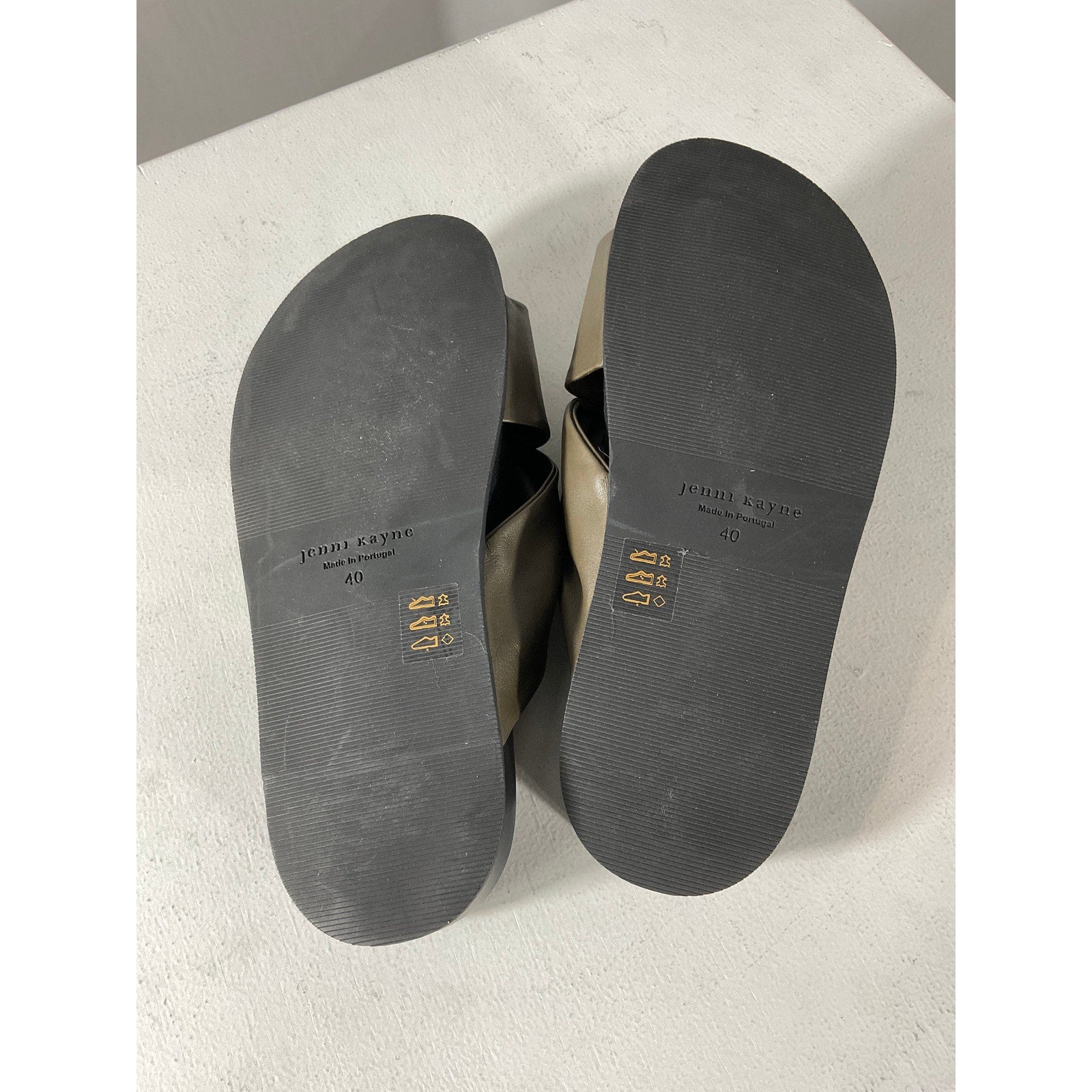 Jenni Kayne Brown Leather Knot Sandal Size 10