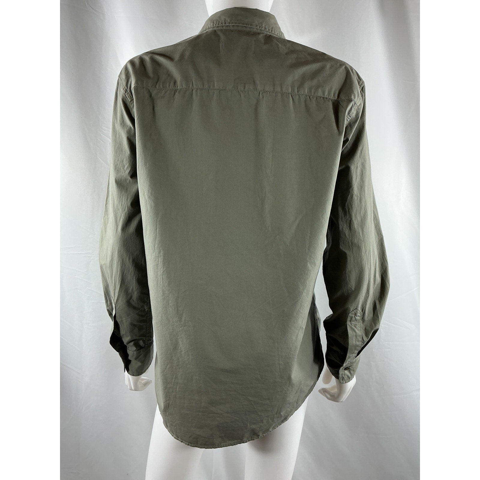 Nili Lotan 'Raphael' Green Cotton Classic Shirt Size M
