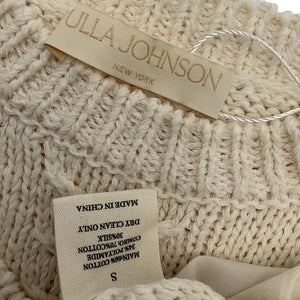 Ulla Johnson Knit Ivory Edda Knit Top Size S