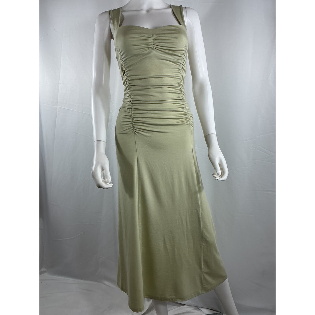 Reformation 'Estate' Green Tencel Dress Size S