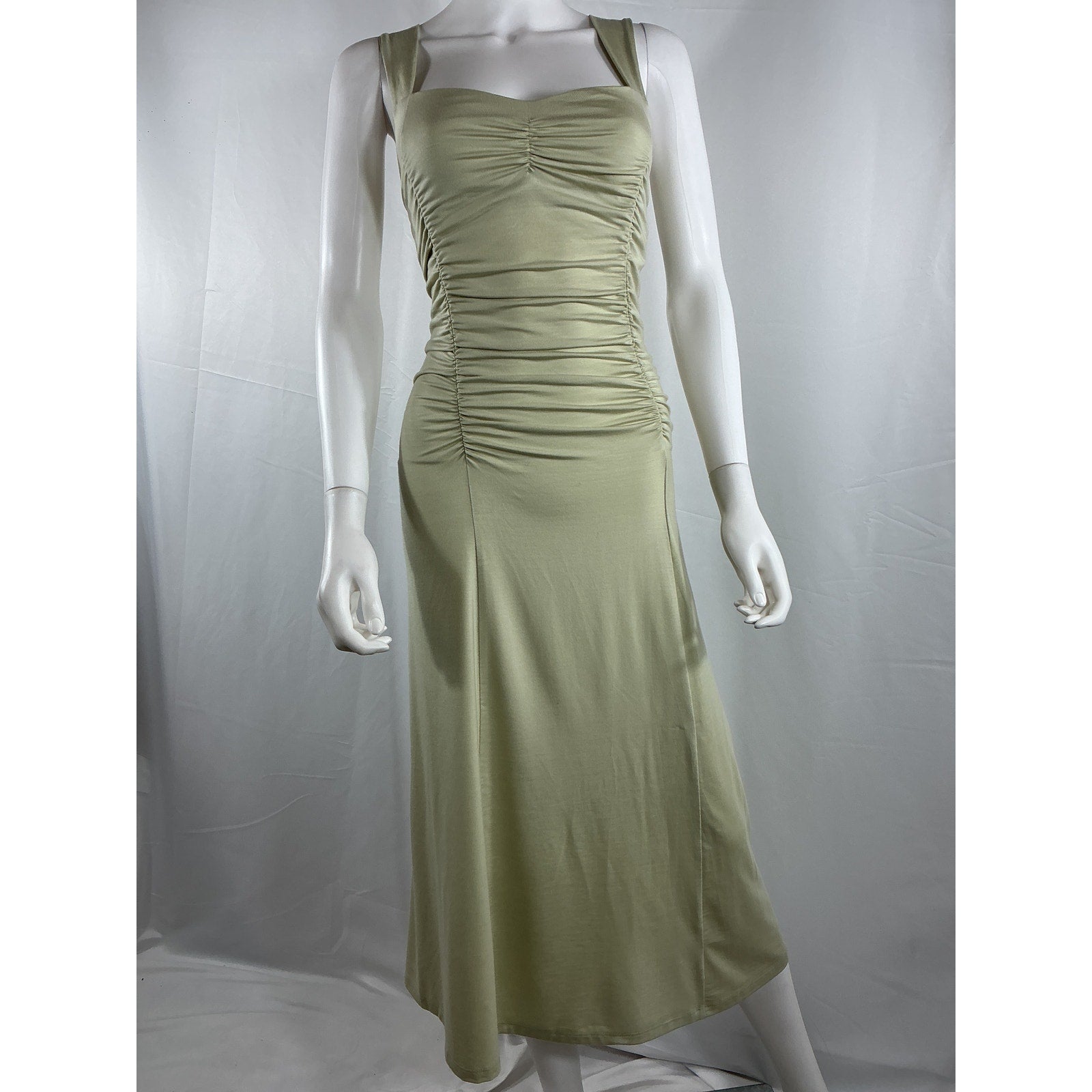 Reformation 'Estate' Green Tencel Dress Size S