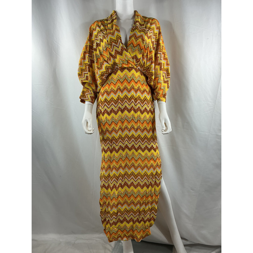 Swf 'Plunge' Yellow Rayon Dress Size XS