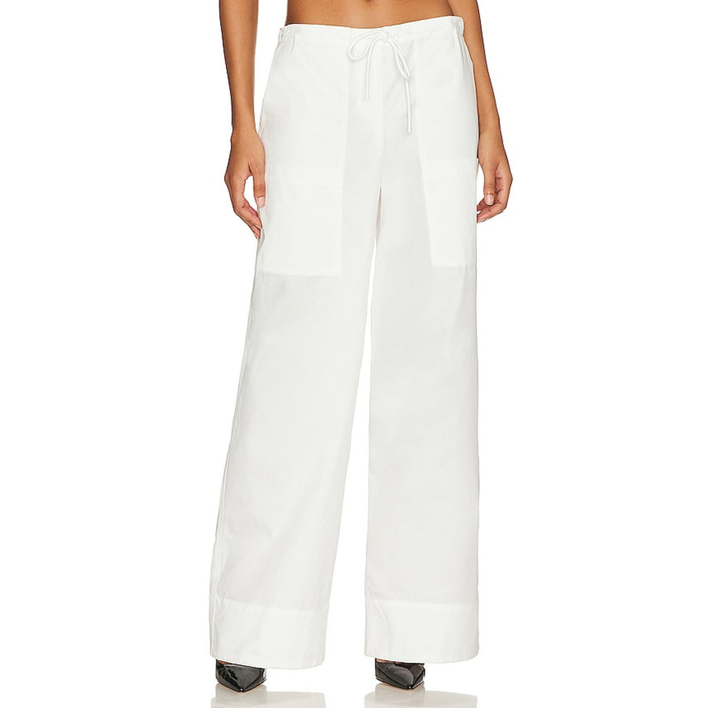 L'Academie x 'Maggie Macdonald Norga' White Poplin Drawstring Pants Size XS - NWT