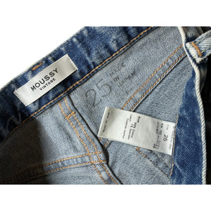 Moussy Distressed Blue Edmond Skinny Denim Jeans Size 25