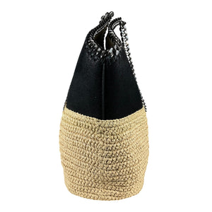 Stella Mccartney Two Tone Black Falabella Tote Bag