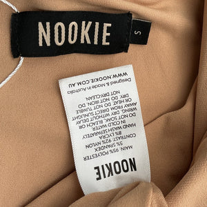 Nookie Ruched Black Mecca Gown Size S