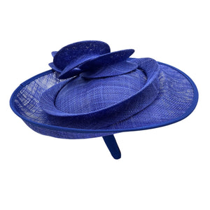 Karen Millen Elegant Blue Asymmetric Disc Headband Fascinator One Size