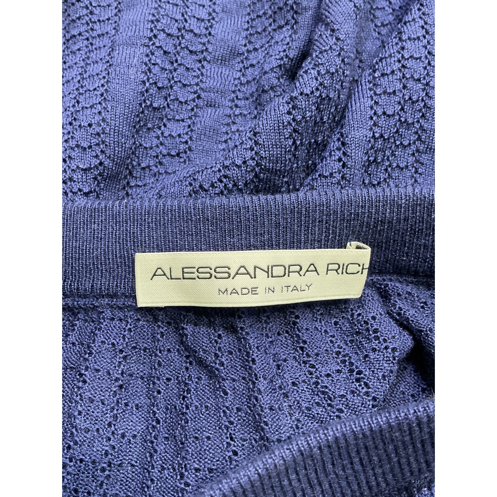 Alessandra Blue 'Rich' Sheer Mini Skirt Size 36