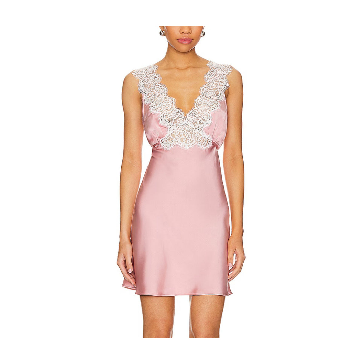 Lovers And Friends Satin Pink Taylor Mini Dress Size L