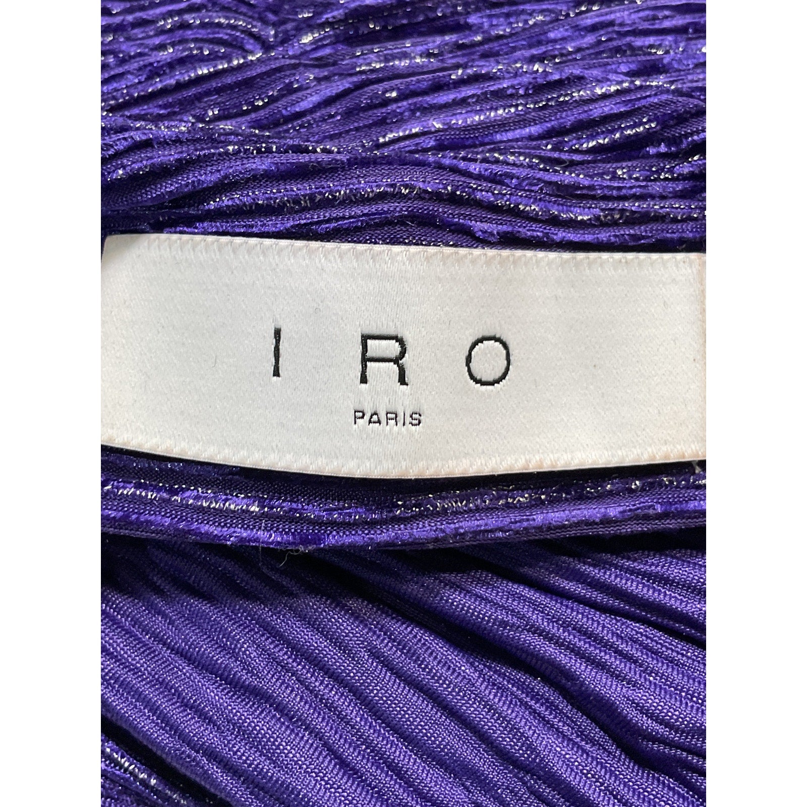Iro 'Liviar' Purple Halterneck Top Size 34