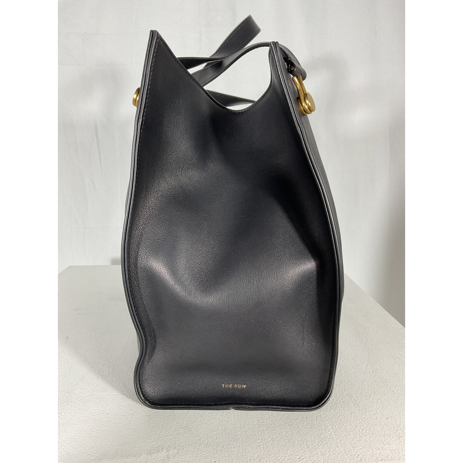 The Row 'Alexia' Black Leather Leather Tote Bag