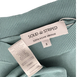 Solid & Striped Ribbed Teal Babetta Sweater Size S