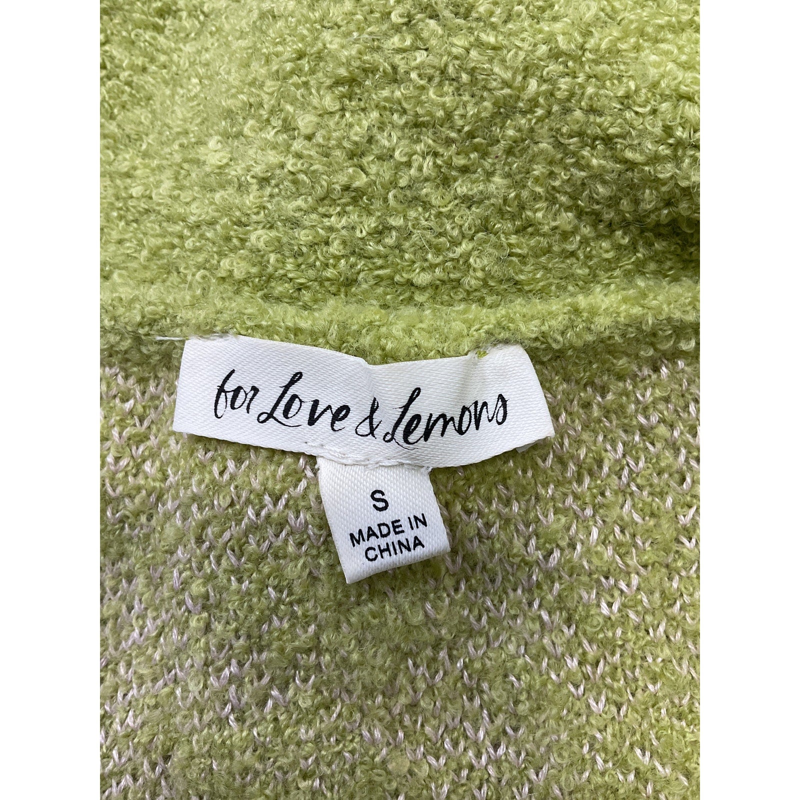 For Love & Lemons 'Simone' Green Top Size S