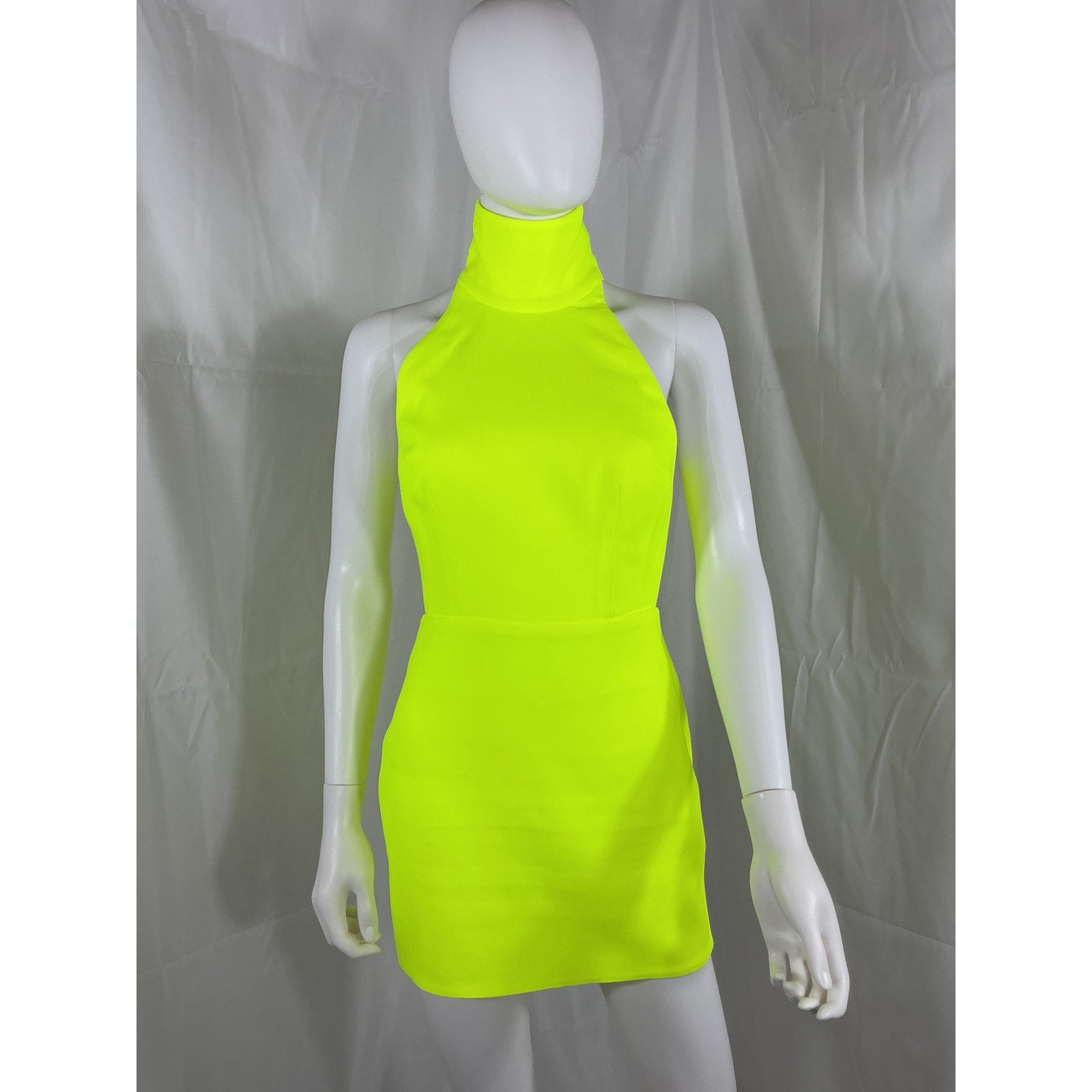 Alex Perry 'Colton' Turtleneck Green Mini Dress Size 4