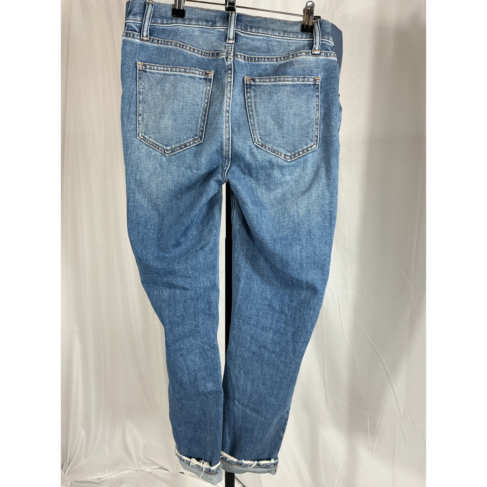 Hatch The Boyfriend Blue Cotton Maternity Denim Jean Size 26