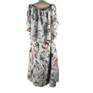 Erdem Printed Light Blue Algarve Maxi Dress Size 6 NWT